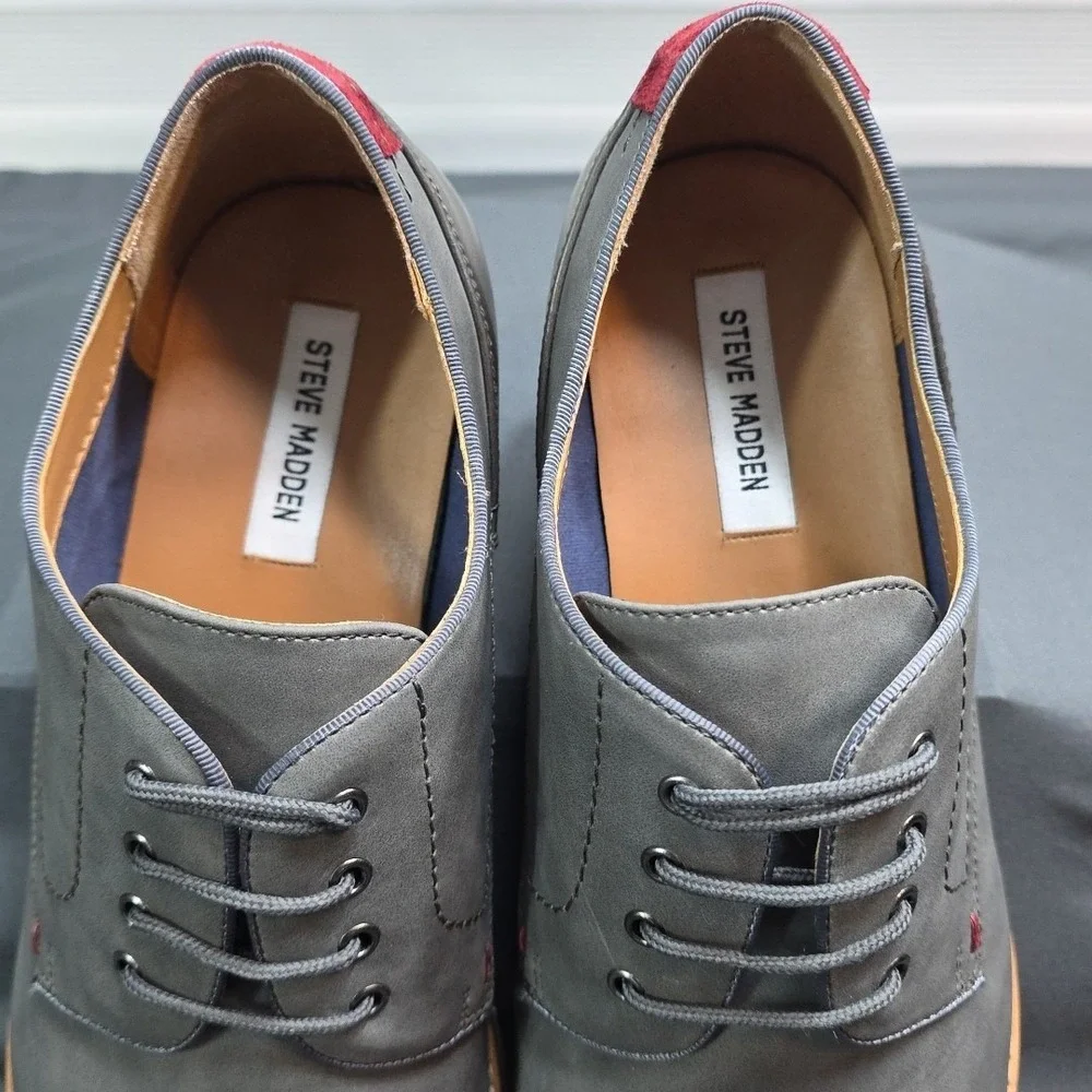 Steve Madden Men's Gray Ousted Oxford‎ Size 13M
